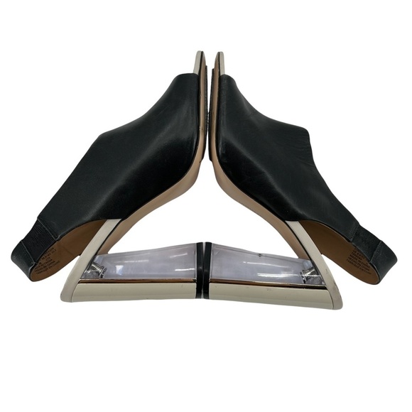 Calvin Klein Black Luxor Linnette Lucite Sling Back Heels Size 6.5 Women’s - Picture 6 of 9